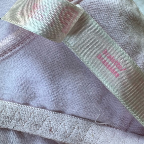 VS PINK • 2 Piece Black Floral & Pastel Pink Women's Bralette Set - Picture 6 of 11